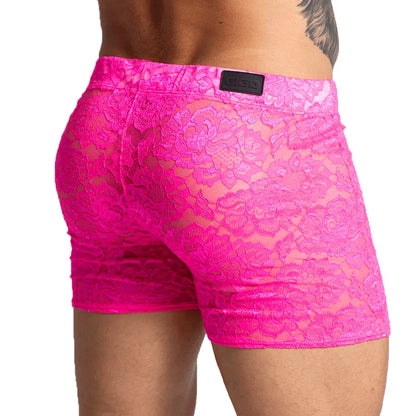Paradise Fucshia Hotshort en modelo de Gigo Underwear
