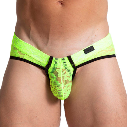 Paradise Yellow Brief vista frontal de Gigo Underwear