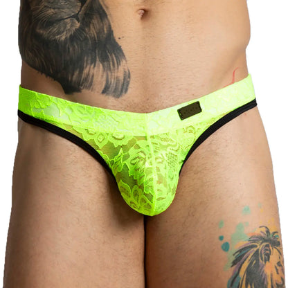 Paradise Yellow Gstring vista posterior de Gigo Underwear