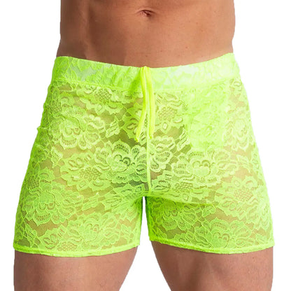 Paradise Yellow Hotshort vista posterior de Gigo Underwear