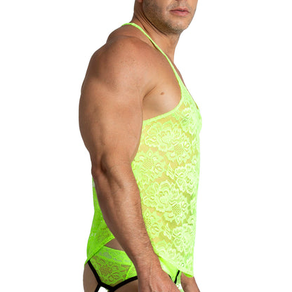 Paradise Yellow Tank en modelo de Gigo Underwear