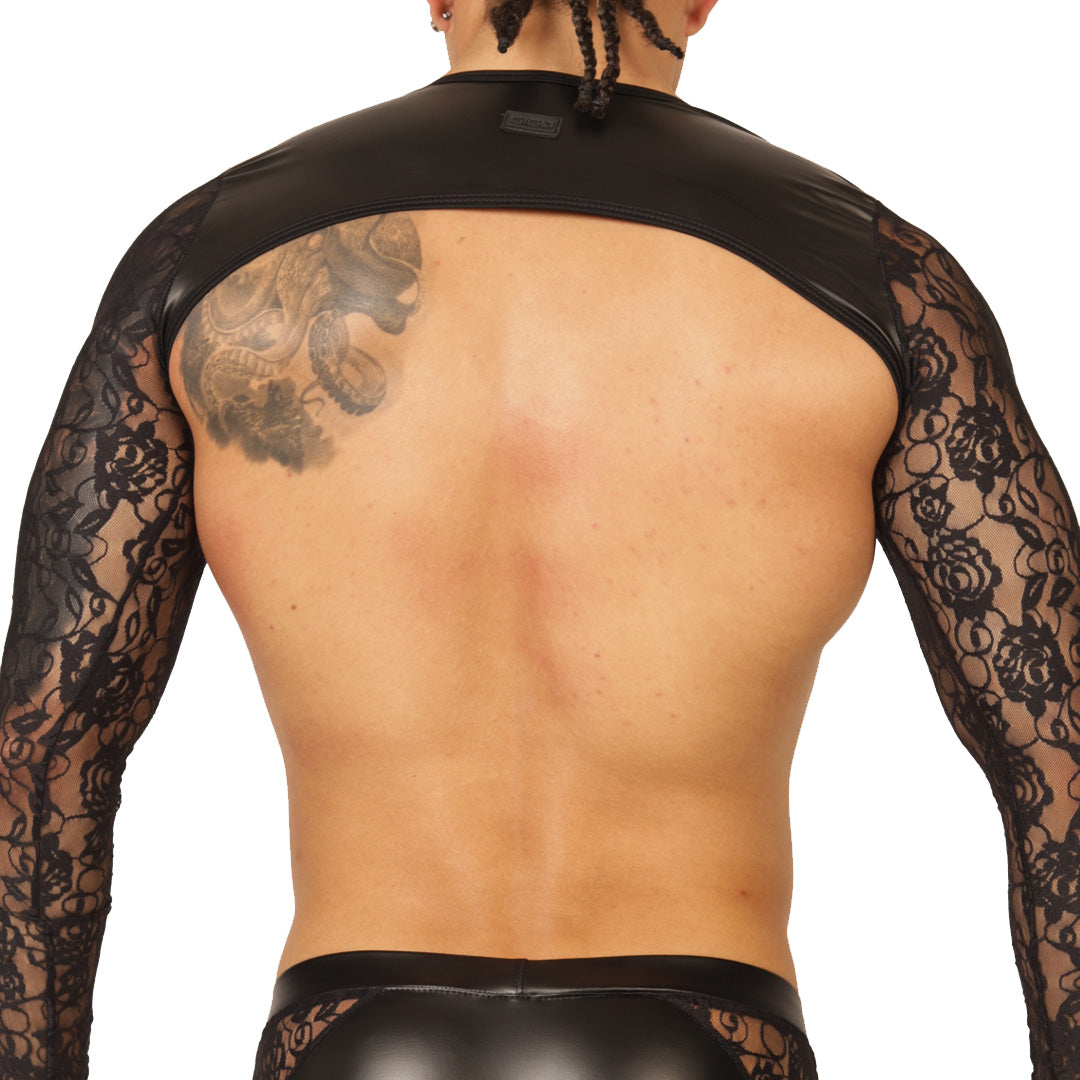 Passione Black Harness vista posterior de Gigo Underwear