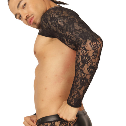 Passione Black Harness vista frontal de Gigo Underwear