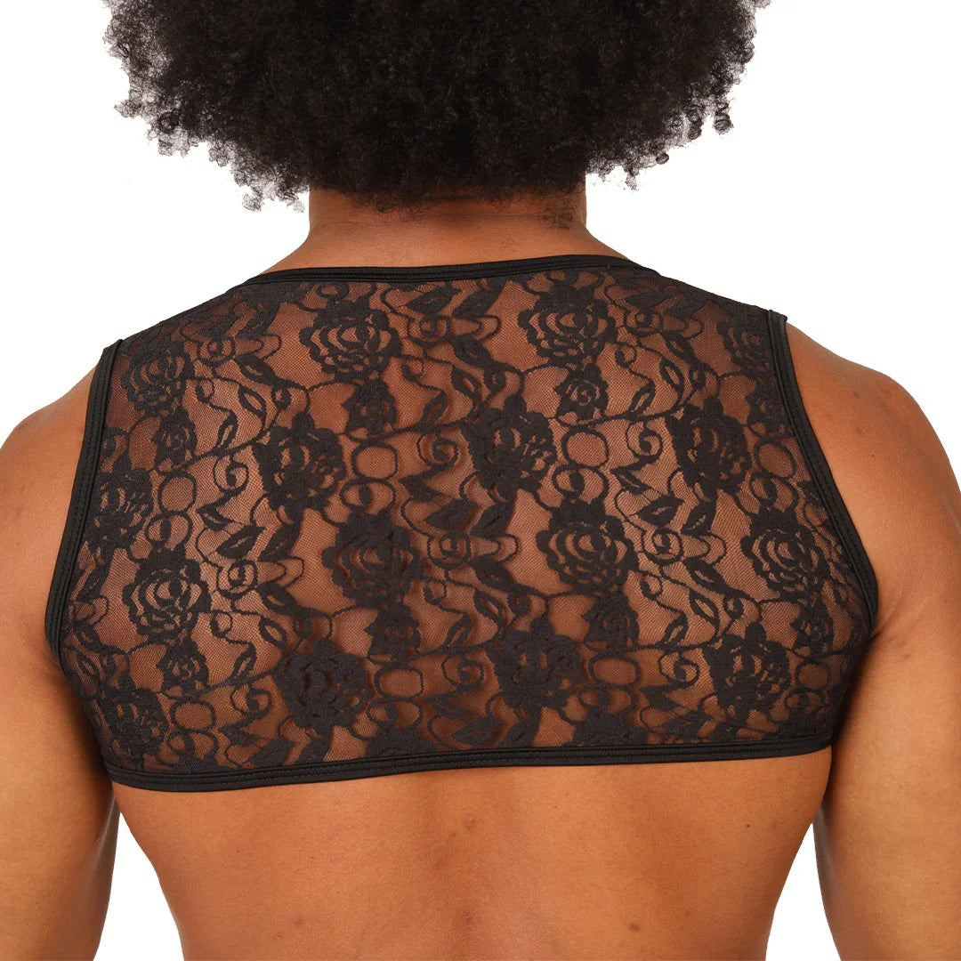 PASSIONE BLACK VEST HARNESS - Gigo Underwear Colombia