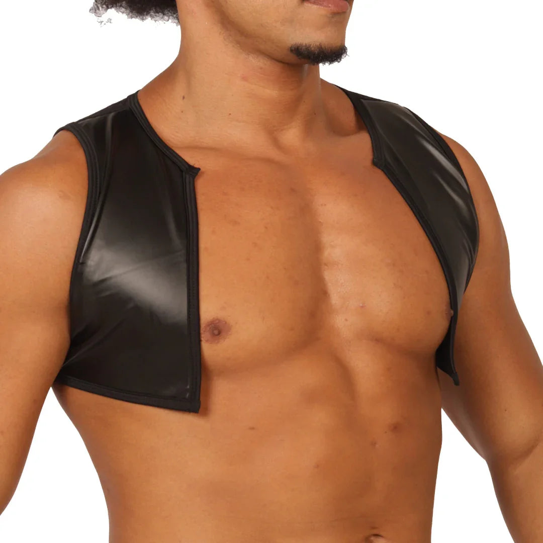 PASSIONE BLACK VEST HARNESS - Gigo Underwear Colombia