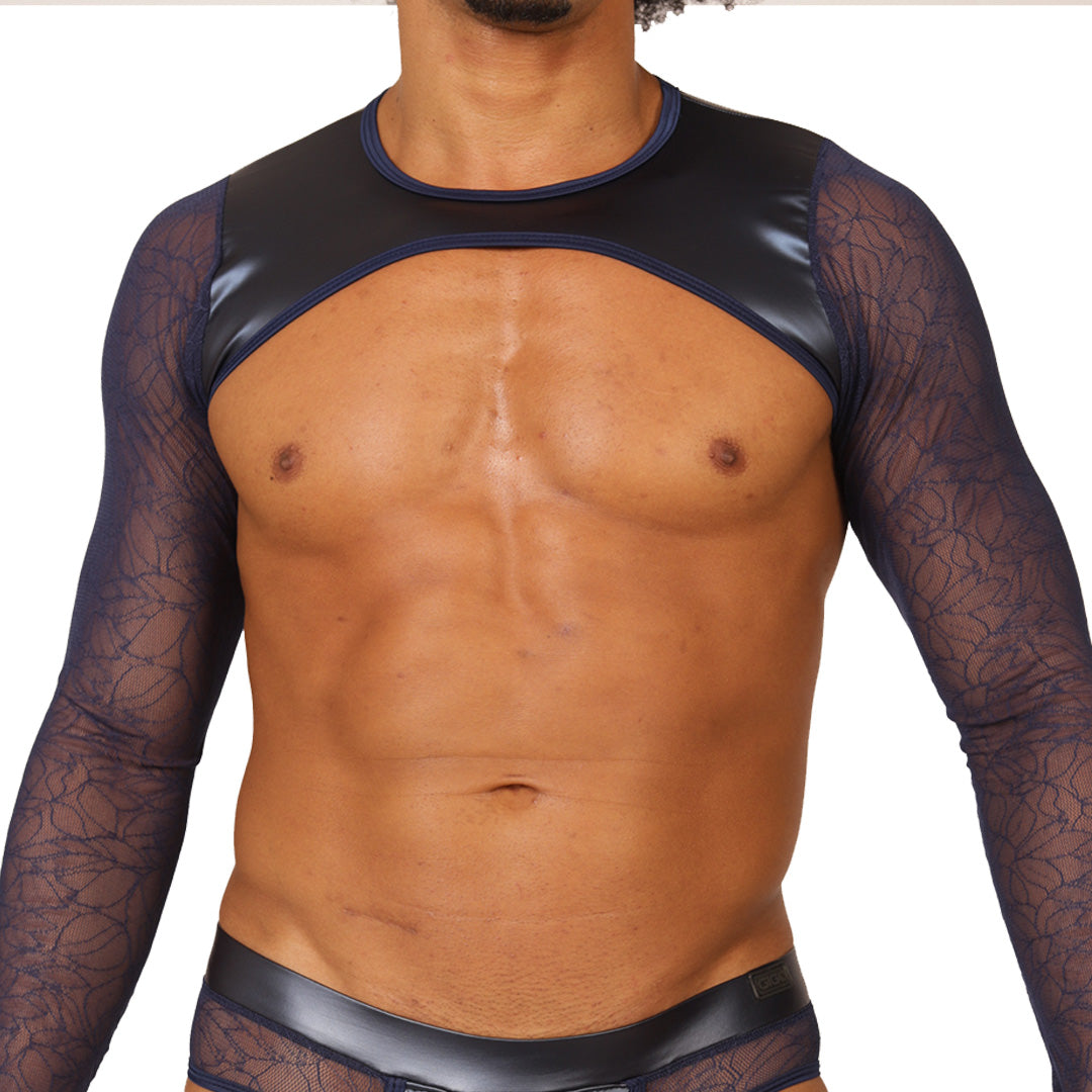 PASSIONE BLUE HARNESS - Arnés Fetiche Masculino con Diseño Atrevido