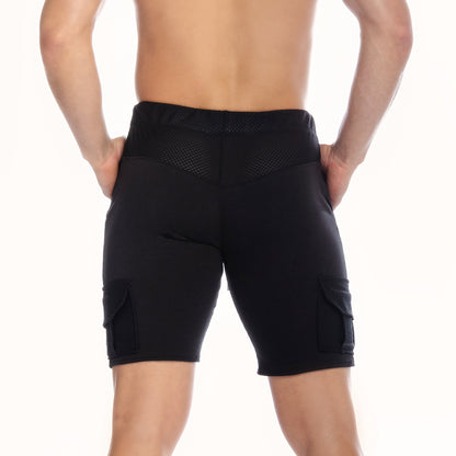 Pocket Black Short vista posterior de Gigo Underwear
