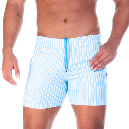 Polo Blue Beachwear vista frontal de Gigo Underwear