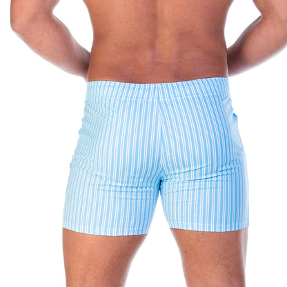 Polo Blue Beachwear vista posterior de Gigo Underwear