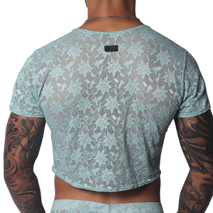 Prolix Aqua Croop Top vista posterior de Gigo Underwear