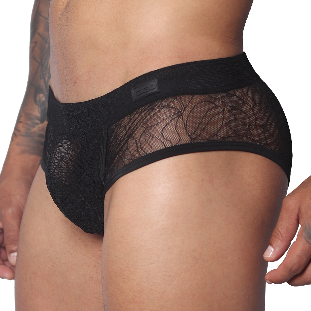 Prolix Black Trunk vista frontal de Gigo Underwear