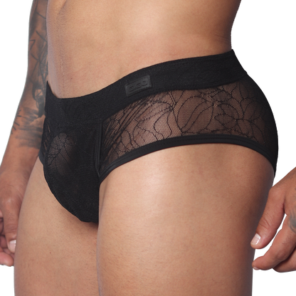 Prolix Black Trunk vista frontal de Gigo Underwear