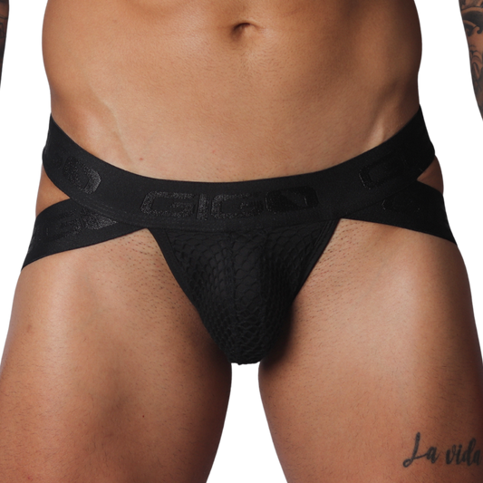 Provocative Black Jockstrap de Gigo Underwear