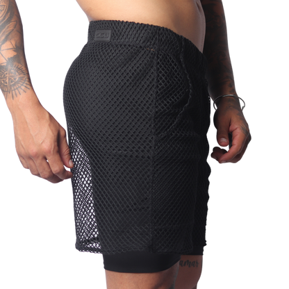 Provocative Black Short vista frontal de Gigo Underwear
