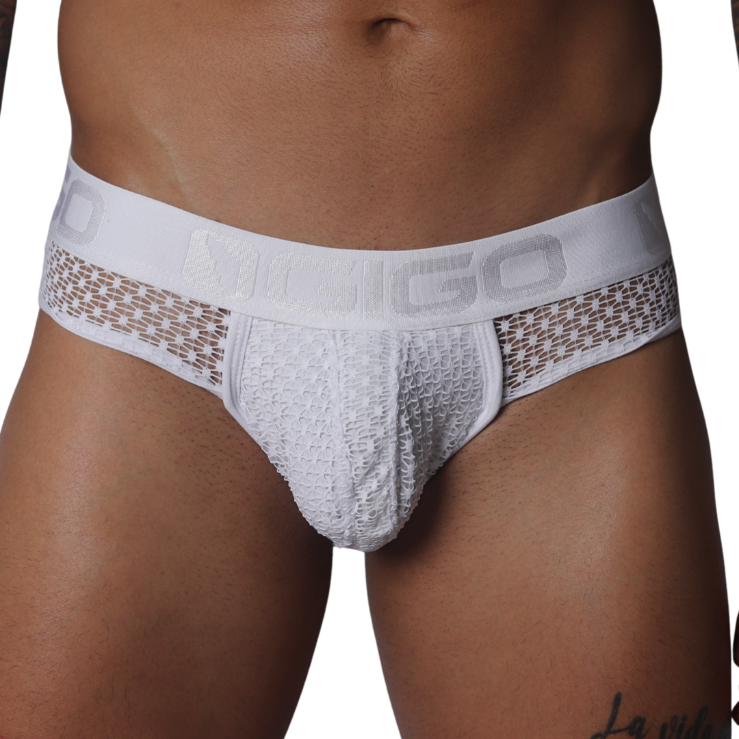 Provocative White Brief de Gigo Underwear