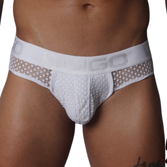 Provocative White Brief de Gigo Underwear