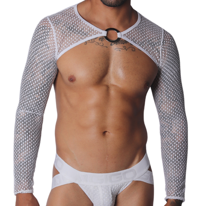Provocative White Harness de Gigo Underwear