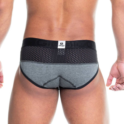 Prudence Black Brief vista posterior de Gigo Underwear