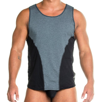 Prudence Black Tank vista frontal de Gigo Underwear