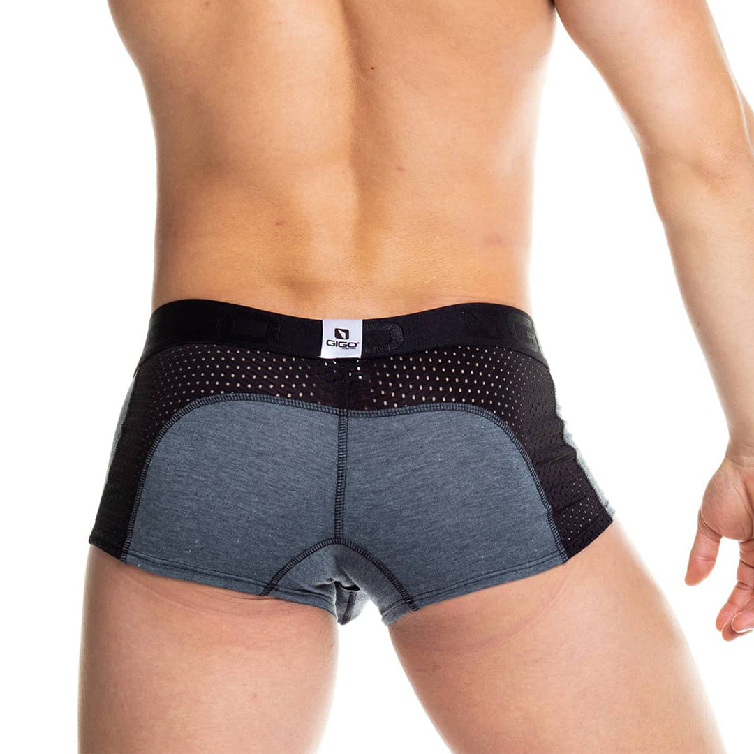 Prudence Black Trunk vista posterior de Gigo Underwear