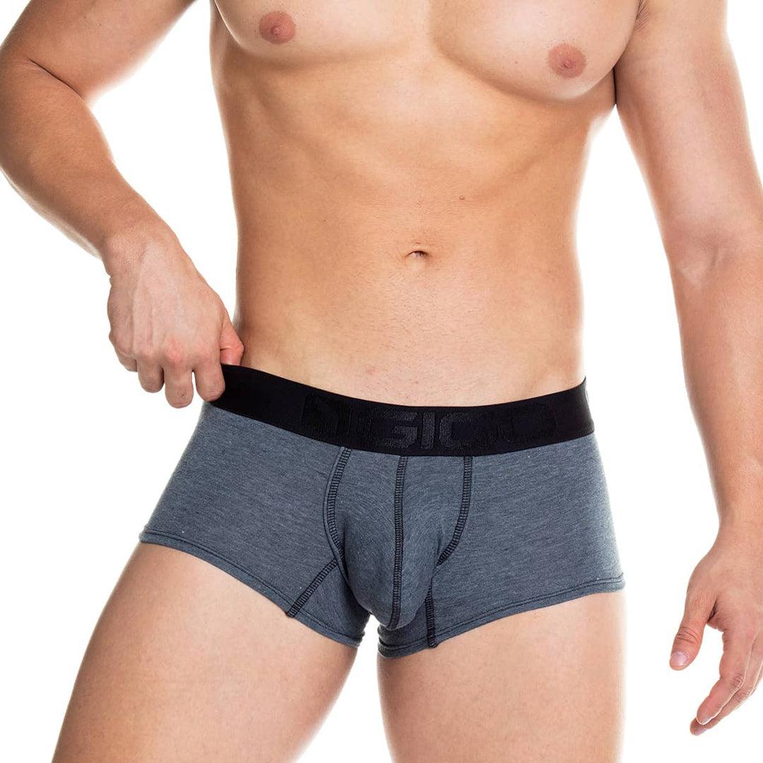 PRUDENCE BLACK TRUNK - Boxer negro sexy para hombre con copa que permite realce