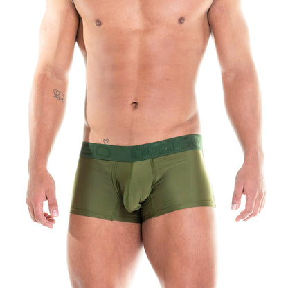 Prudence Green Trunk vista frontal de Gigo Underwear