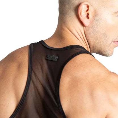 Purity Black Tank vista posterior de Gigo Underwear