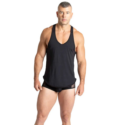 Purity Black Tank en modelo de Gigo Underwear