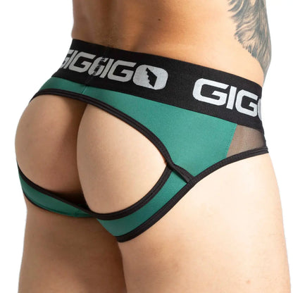 Purity Green Brief Jock en modelo de Gigo Underwear