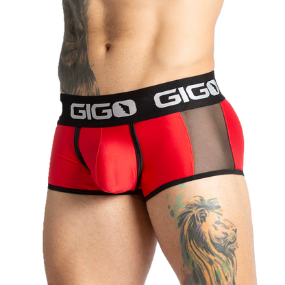 Purity Red Trunk vista frontal de Gigo Underwear