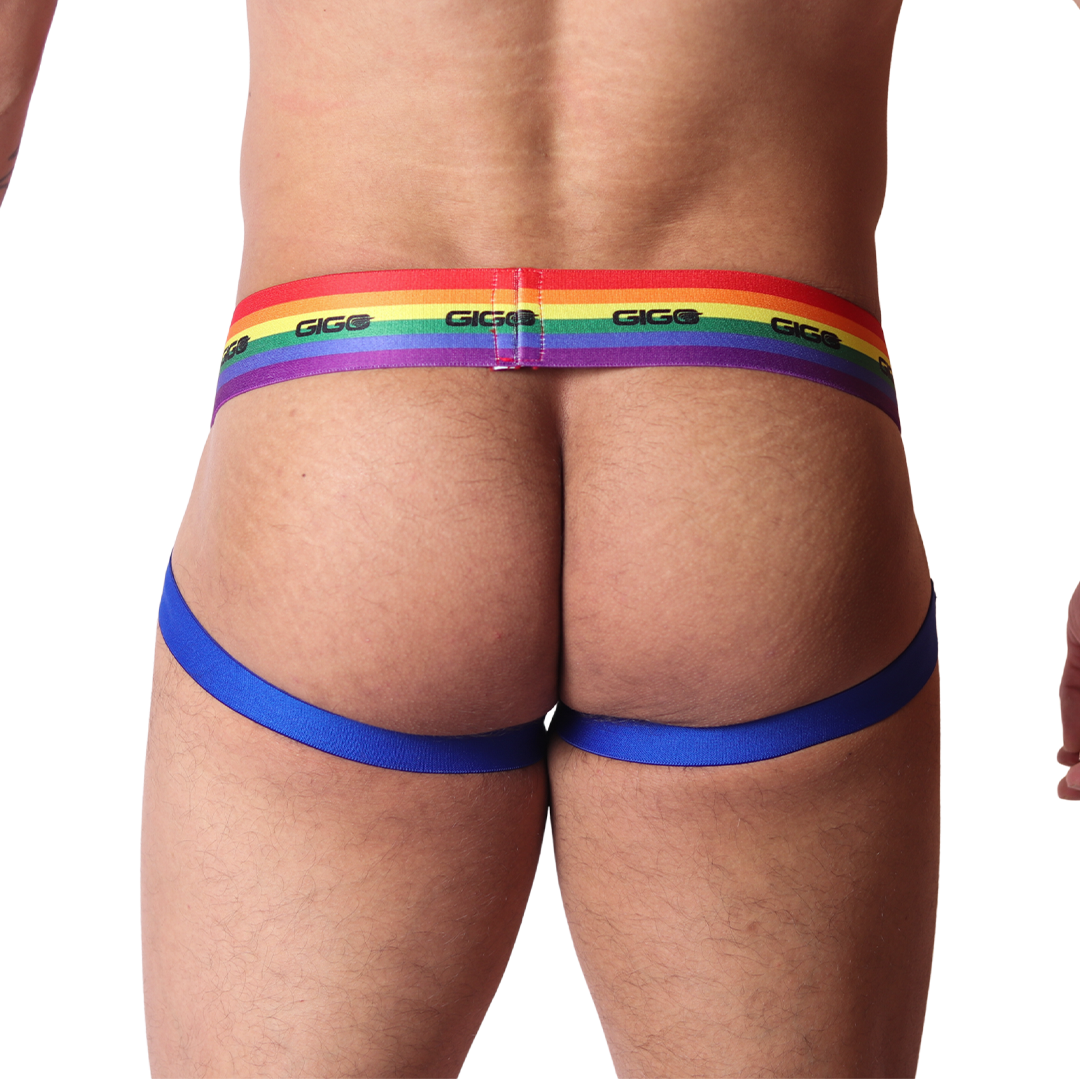 Pride Jockstrap vista posterior de Gigo Underwear