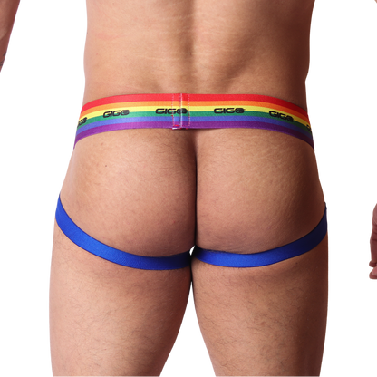 Pride Jockstrap vista posterior de Gigo Underwear