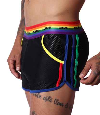 Pride Shorts vista frontal de Gigo Underwear