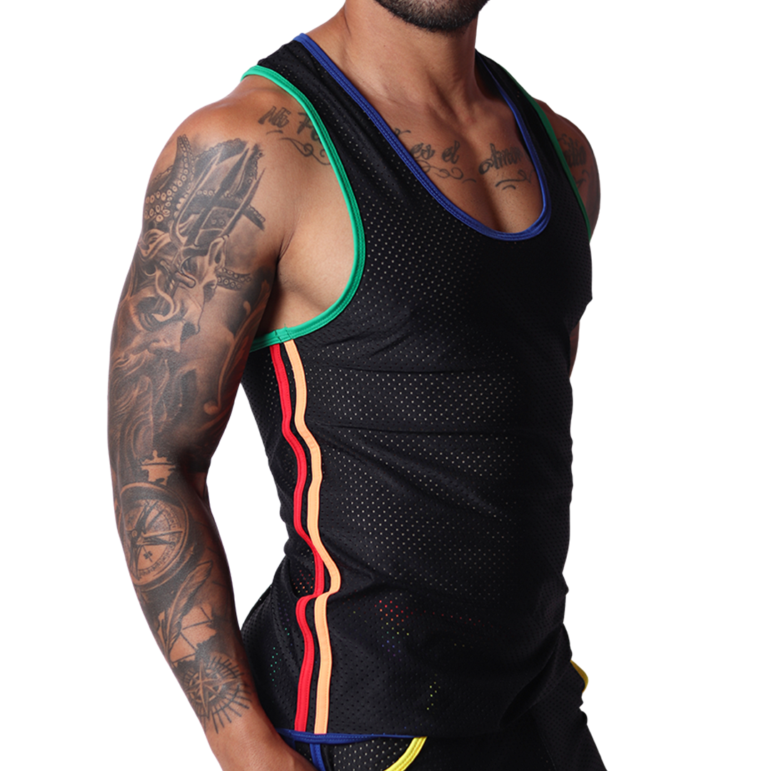 Pride Tank vista frontal de Gigo Underwear