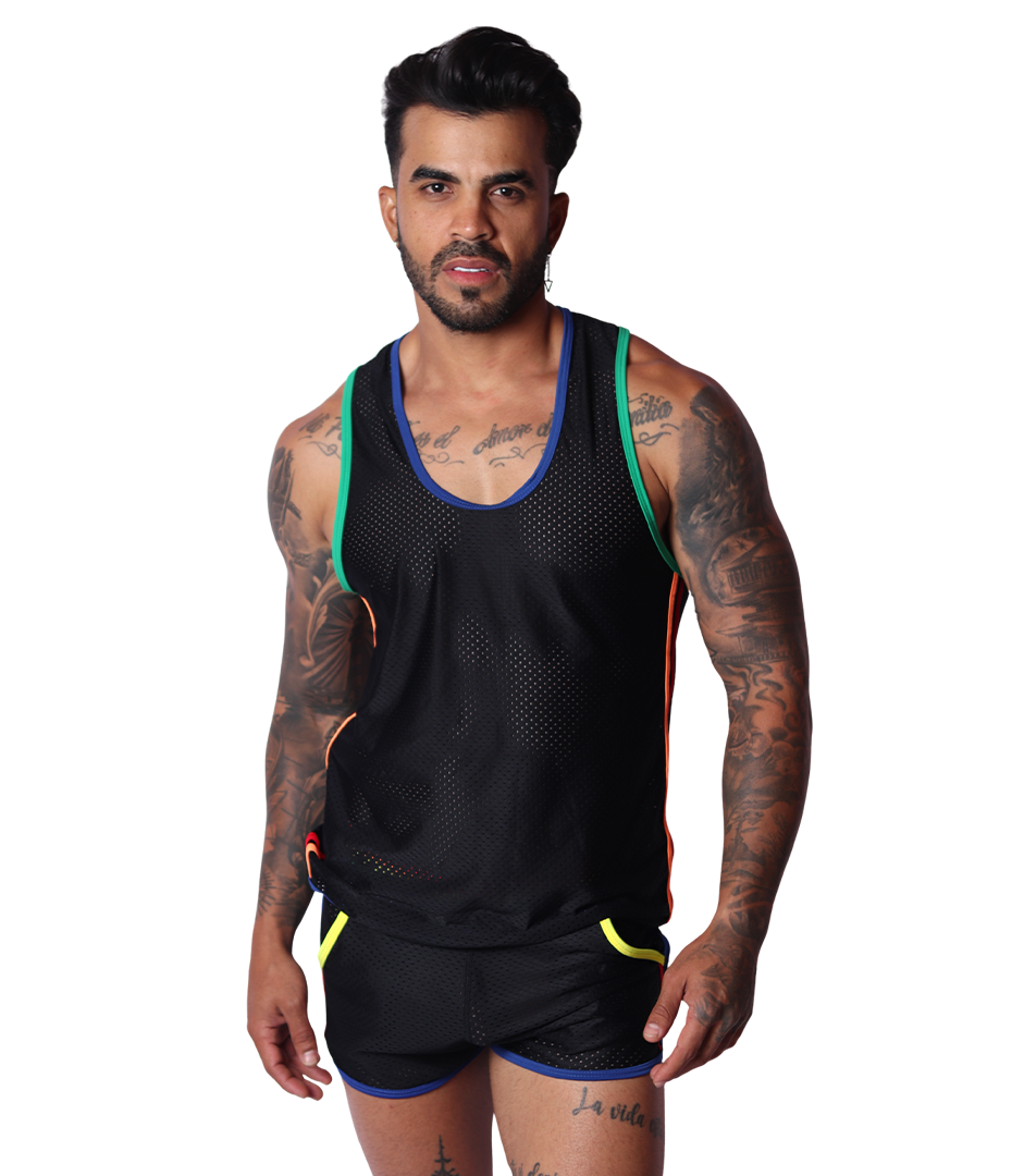 Pride Tank en modelo de Gigo Underwear