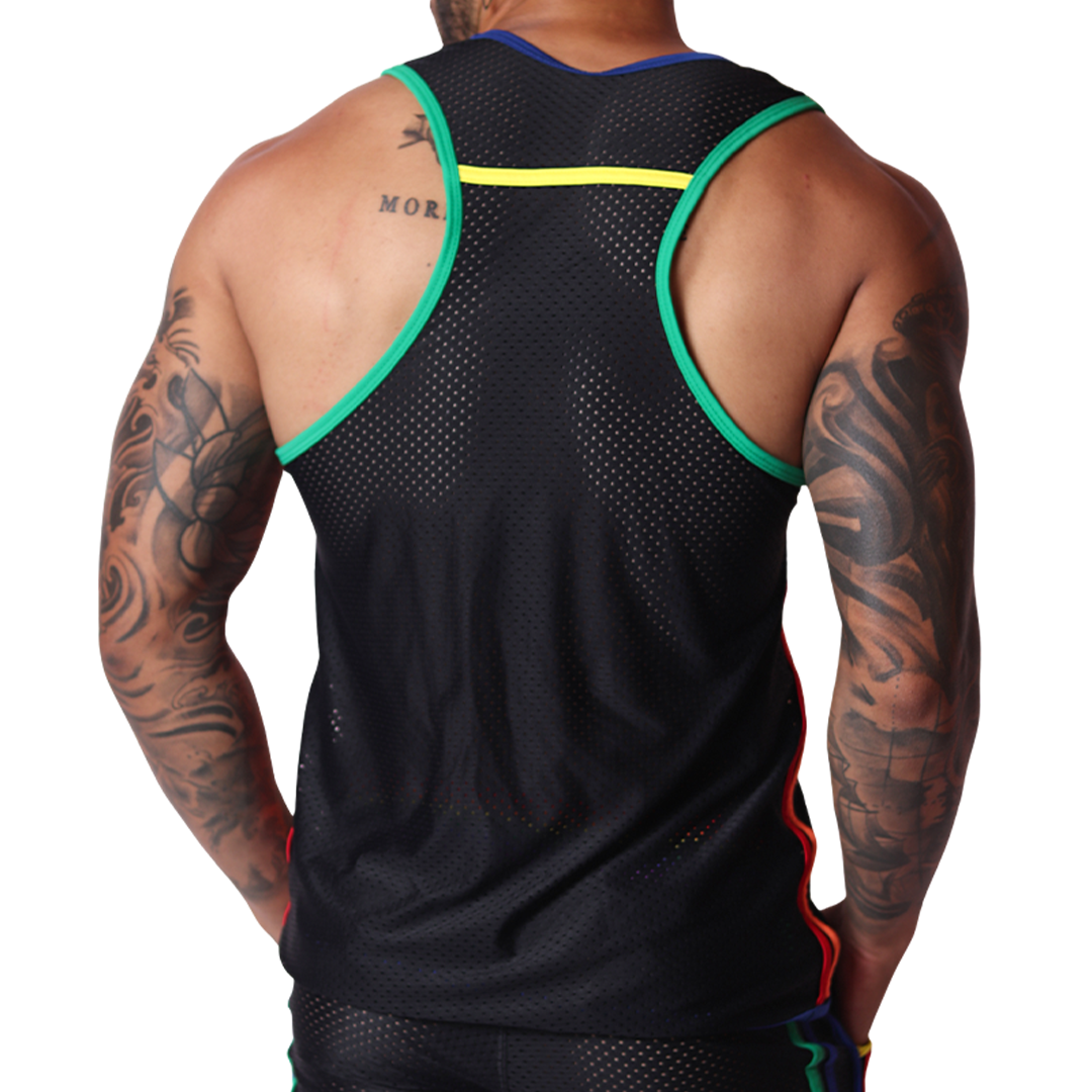Pride Tank vista posterior de Gigo Underwear