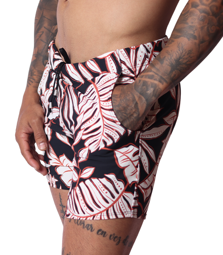Prisma Black Beachwear vista frontal de Gigo Underwear