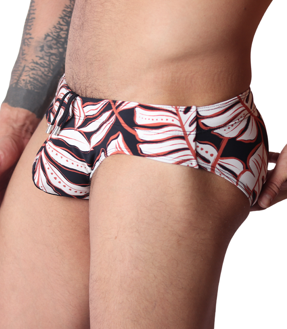 Prisma Black Swim Brief vista frontal de Gigo Underwear