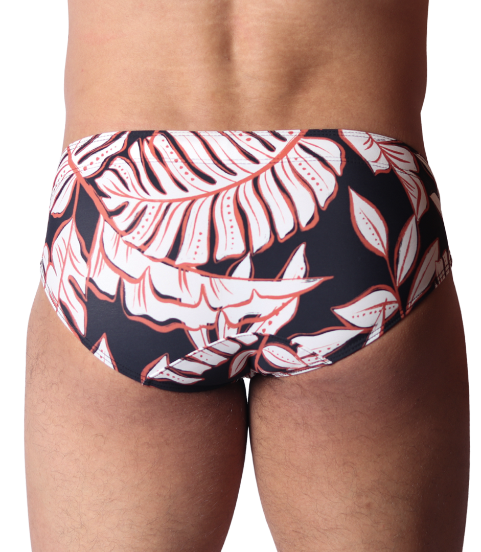 Prisma Black Swim Brief vista posterior de Gigo Underwear