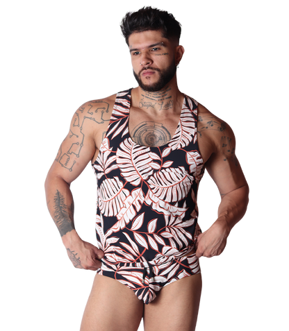Prisma Black Tank en modelo de Gigo Underwear