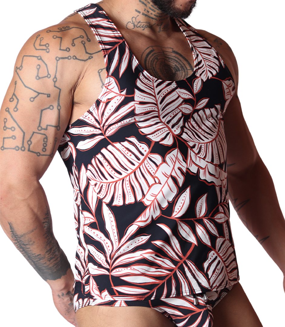 Prisma Black Tank vista frontal de Gigo Underwear