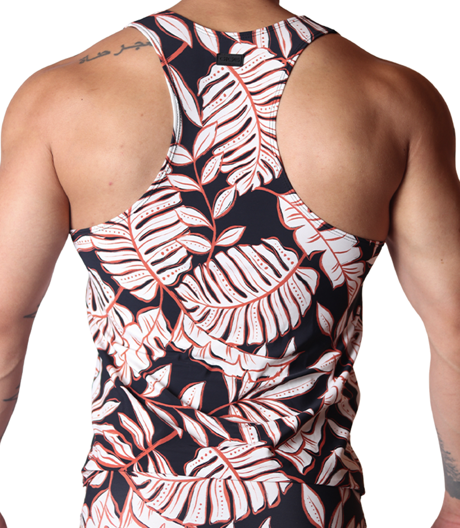 Prisma Black Tank vista posterior de Gigo Underwear