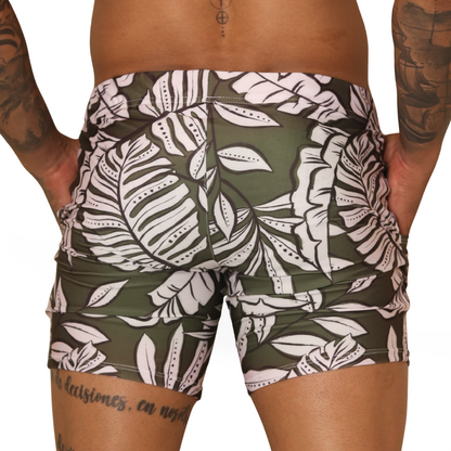 Prisma Green Beachwear vista posterior de Gigo Underwear