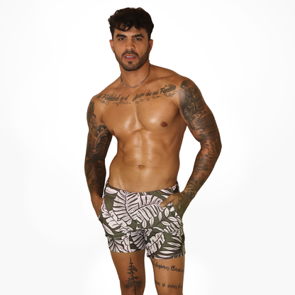 Prisma Green Beachwear en modelo de Gigo Underwear