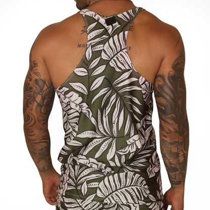 Prisma Green Tank vista posterior de Gigo Underwear
