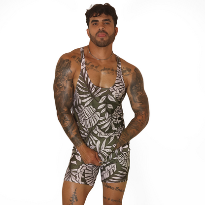 Prisma Green Tank en modelo de Gigo Underwear