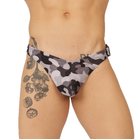 RANK CAMOUFLAGED SWIM GSTRING - Gigo Underwear Colombia