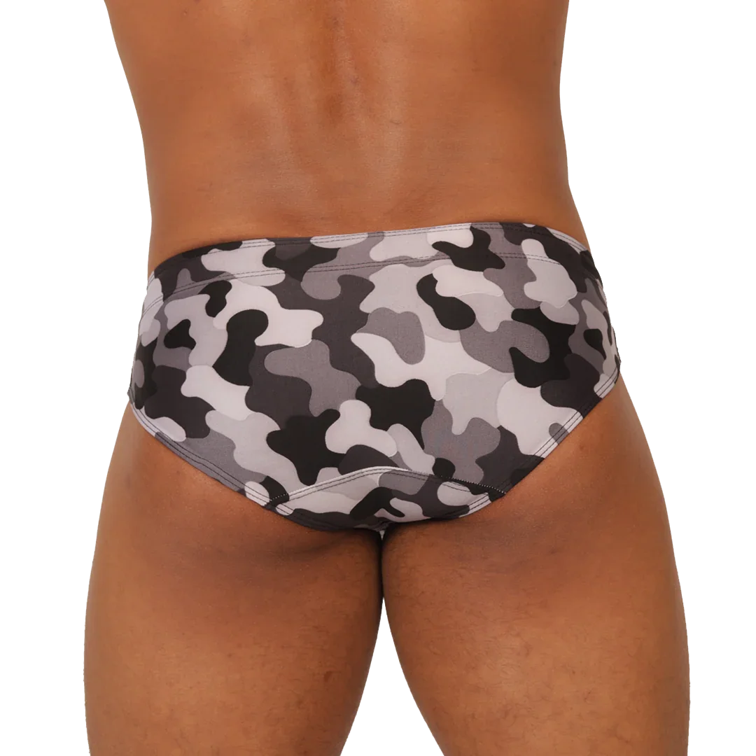 RANK CAMOUFLAGED SWIM BRIEF - Gigo Underwear Colombia