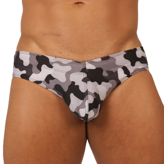 RANK CAMOUFLAGED SWIM BRIEF - Gigo Underwear Colombia