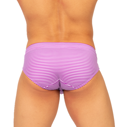 Rank Purple Swim Brief vista frontal de Gigo Underwear
